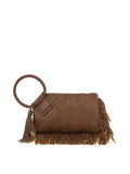 Braided ring handle wristlet