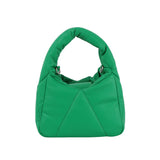 Mini puffy satchel shoulder bag