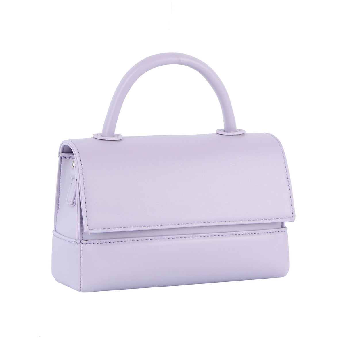 Mini flap over top handle satchel bag