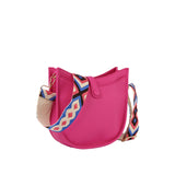 Front sleeve structured hobo crossbody bag