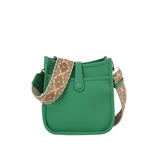 Front pocket structured hobo crossbody bag