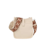 Front pocket structured hobo crossbody bag