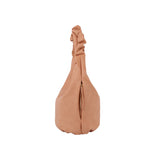 Ruched handle side pocket hobo shoulder bag