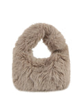 Calin Faux Fur Hobo Bag