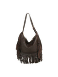 Calin Fringe Hobo Bag