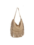 Calin Fringe Hobo Bag