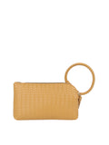 Calin Woven Fringe Cuff Handle Clutch