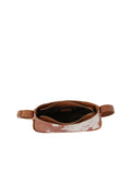 Calin Cow Print Real Leather Shoulder Bag