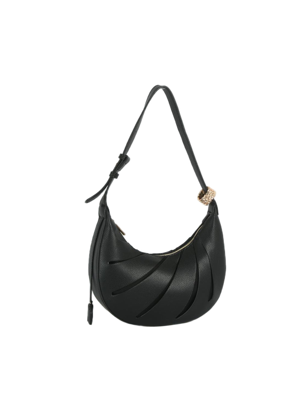 Calin Curved Stitch Hobo Shoulder Bag