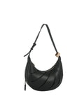 Calin Curved Stitch Hobo Shoulder Bag