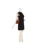 Calin Curved Stitch Hobo Shoulder Bag