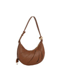 Calin Curved Stitch Hobo Shoulder Bag