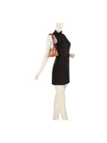 Calin Faux Fur Animal Print Braided Shoulder Bag