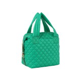 Light weight puffer quilted satchel travel bag