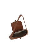 Classic Flap Shoulder Bag with Gold-Tone Clasp Hardware