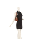 Classic Flap Shoulder Bag with Gold-Tone Clasp Hardware