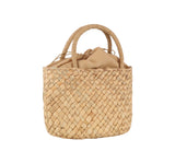 Weaved basket tote bag