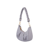 Braided handle shoulder bag