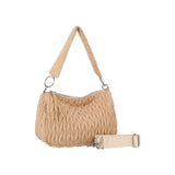 Nylon quited shoulder bag