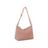 Quilted hobo shoulder bag