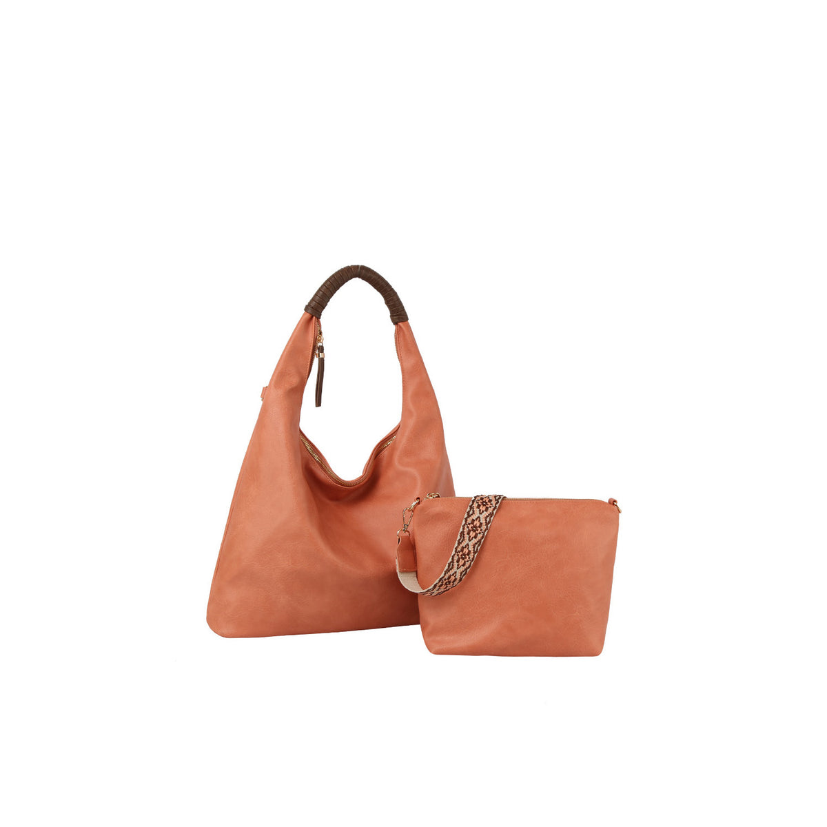 Calin 2in1 top handle slouchy hobo