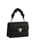 Calin Top handle Front Flap Heart Mini Satchel