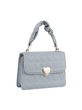 Calin Top handle Front Flap Heart Mini Satchel