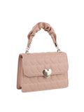 Calin Top handle Front Flap Heart Mini Satchel