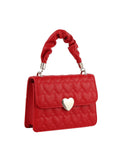 Calin Top handle Front Flap Heart Mini Satchel