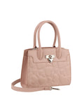 Calin heart quilted mini satchel