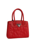 Calin heart quilted mini satchel