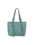 Calin Collection Braided Handle Tote Bag Handbag