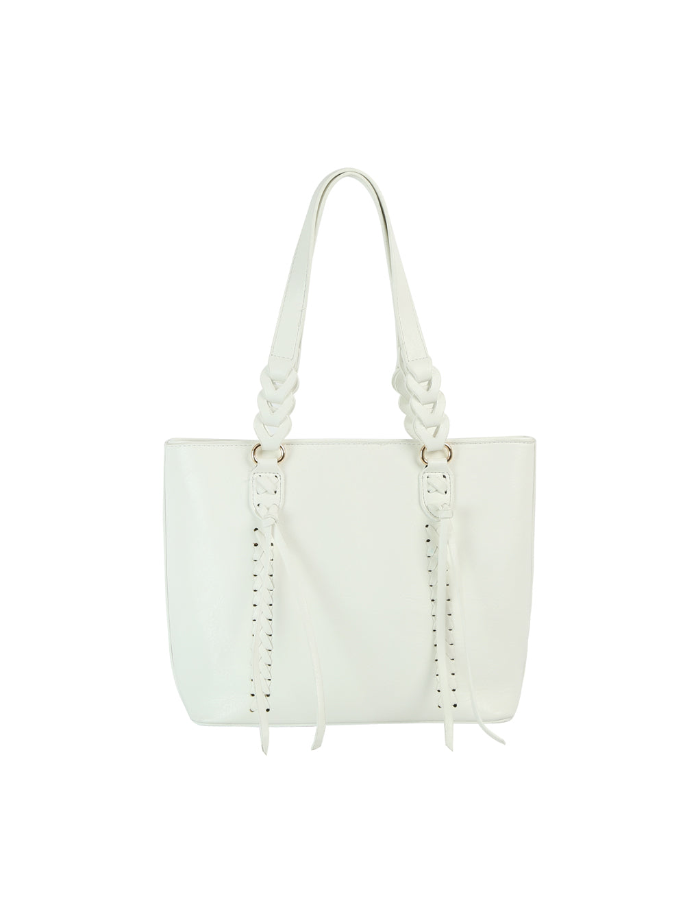 Calin Collection Braided Handle Tote Bag Handbag