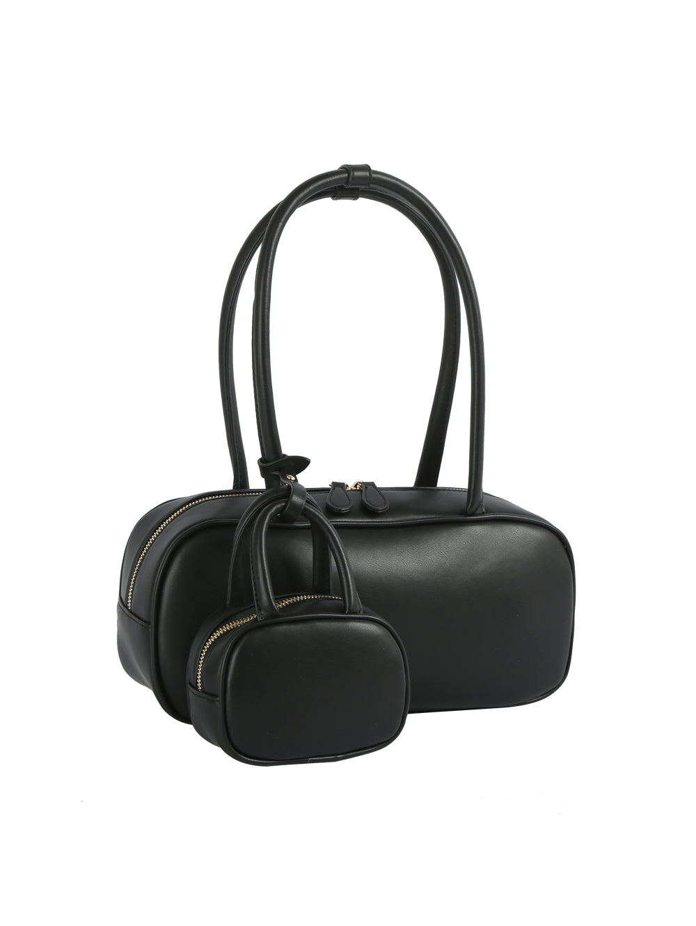 Barrel Shoulder Bag with Coin Pouch