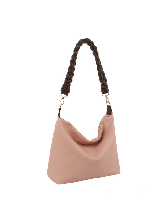 Shoulder bag with Braided shoulder strap