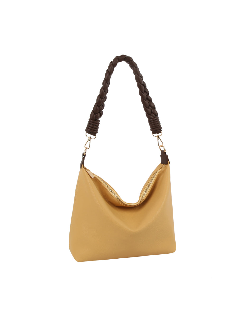 Shoulder bag with Braided shoulder strap