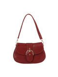 Buckled Saddle Shoulder Bag