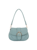 Buckled Saddle Shoulder Bag
