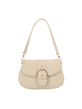 Buckled Saddle Shoulder Bag