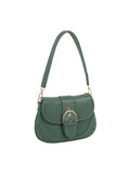 Buckled Saddle Shoulder Bag