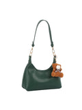 Slouchy Hobo Bag with Bear Charm
