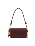 Flap Closure Shoulder Bag with Chain