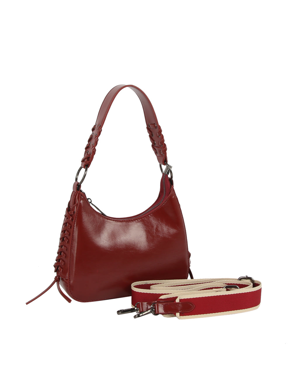 Braided Strap Shoulder Bag