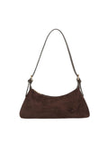 Slouchy Suede Minimalist Shoulder Bag