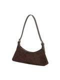 Slouchy Suede Minimalist Shoulder Bag