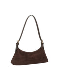 Slouchy Suede Minimalist Shoulder Bag