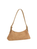Slouchy Suede Minimalist Shoulder Bag