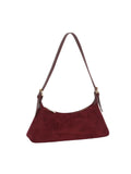 Slouchy Suede Minimalist Shoulder Bag