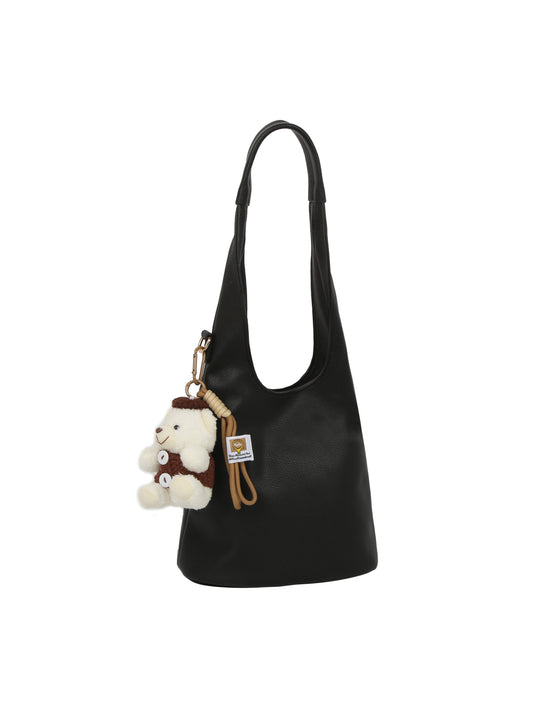 Hobo Bag with Bear Charm