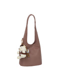 Hobo Bag with Bear Charm